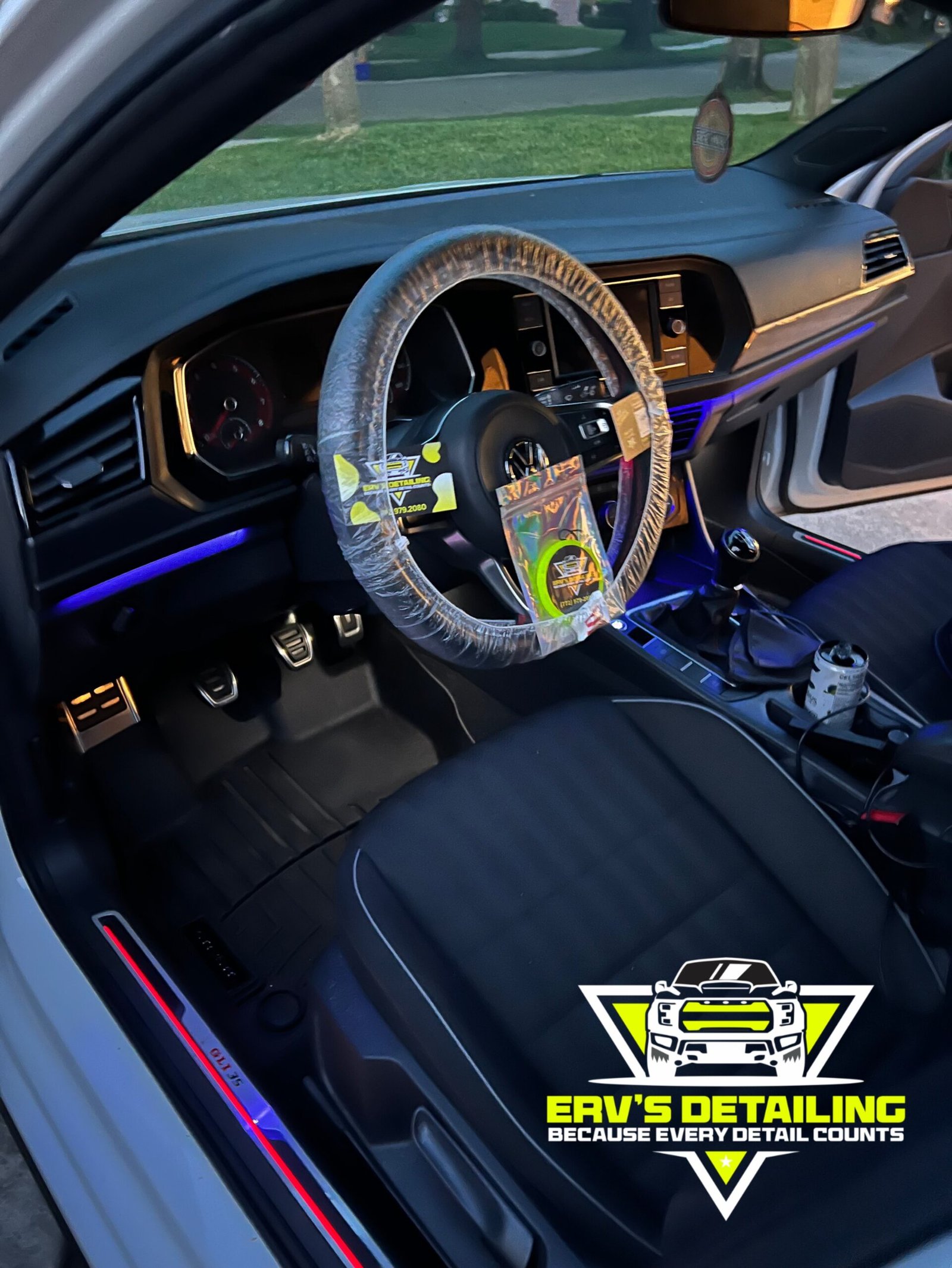 Erv's Detailing pristine + clean car interior